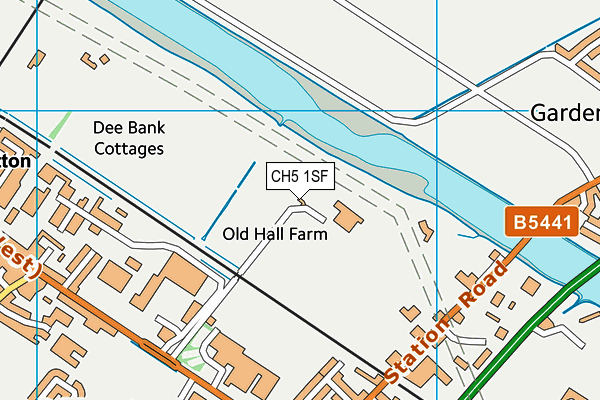 CH5 1SF map - OS VectorMap District (Ordnance Survey)