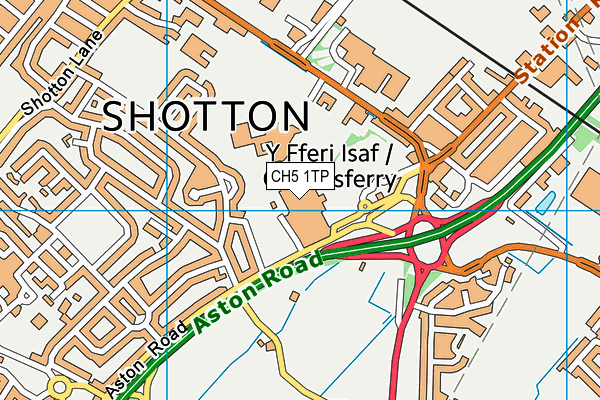 CH5 1TP map - OS VectorMap District (Ordnance Survey)