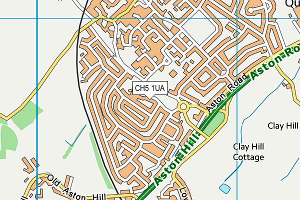 CH5 1UA map - OS VectorMap District (Ordnance Survey)