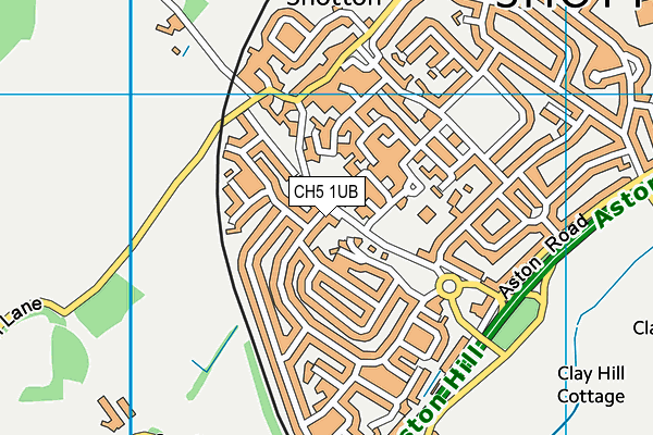 CH5 1UB map - OS VectorMap District (Ordnance Survey)