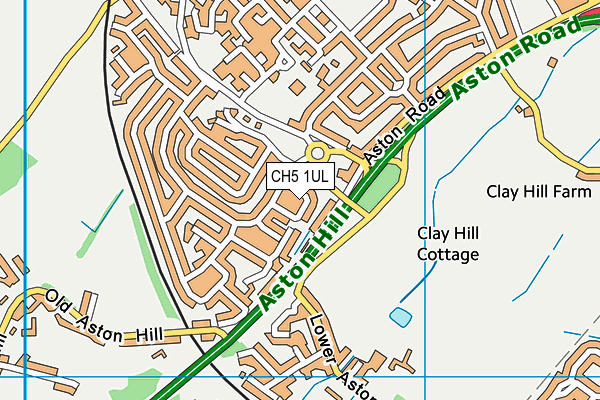 CH5 1UL map - OS VectorMap District (Ordnance Survey)