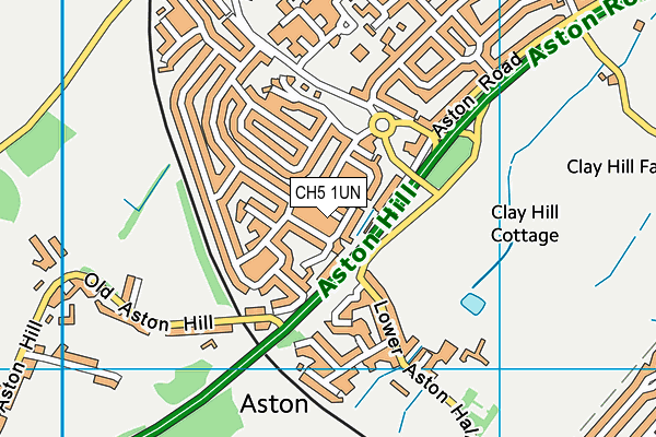 CH5 1UN map - OS VectorMap District (Ordnance Survey)