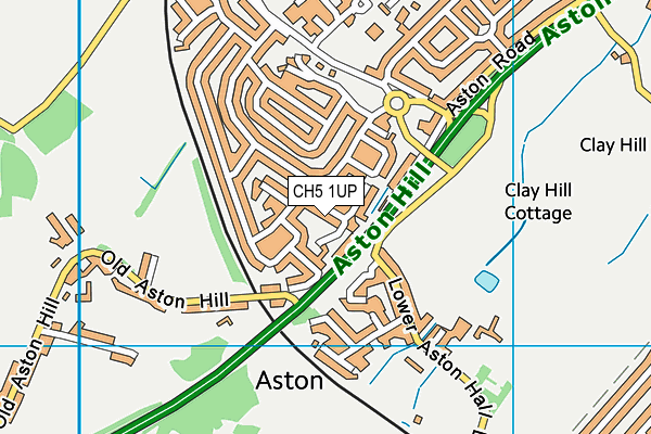 CH5 1UP map - OS VectorMap District (Ordnance Survey)