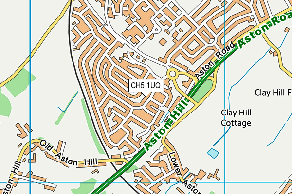 CH5 1UQ map - OS VectorMap District (Ordnance Survey)