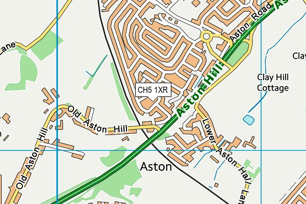 CH5 1XR map - OS VectorMap District (Ordnance Survey)