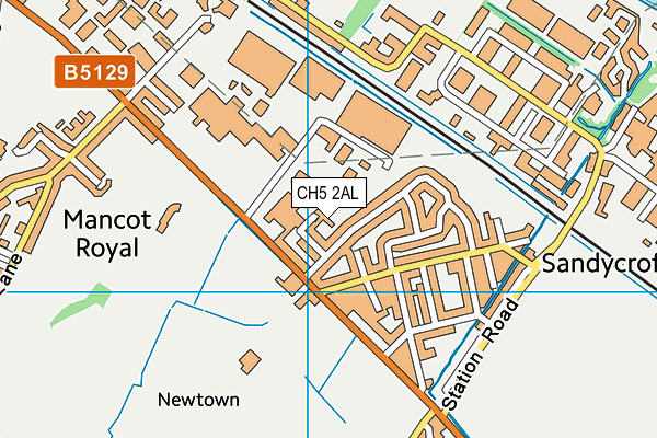 CH5 2AL map - OS VectorMap District (Ordnance Survey)