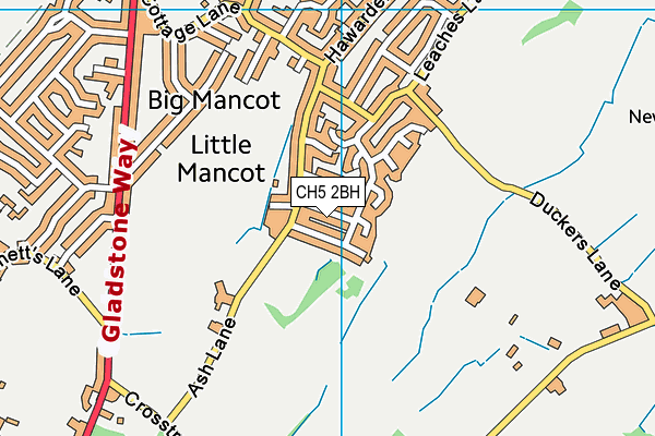 CH5 2BH map - OS VectorMap District (Ordnance Survey)