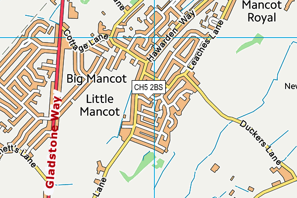 CH5 2BS map - OS VectorMap District (Ordnance Survey)