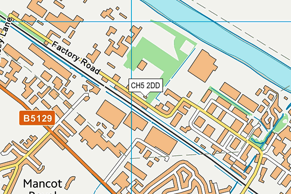 CH5 2DD map - OS VectorMap District (Ordnance Survey)