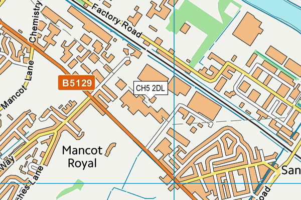 CH5 2DL map - OS VectorMap District (Ordnance Survey)