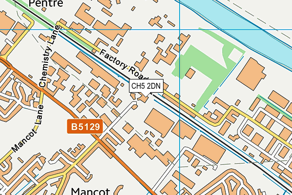 CH5 2DN map - OS VectorMap District (Ordnance Survey)