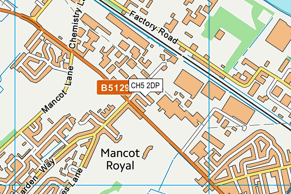 CH5 2DP map - OS VectorMap District (Ordnance Survey)