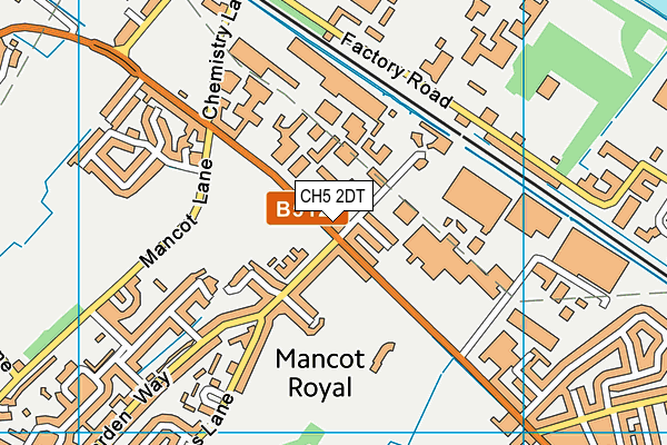 CH5 2DT map - OS VectorMap District (Ordnance Survey)