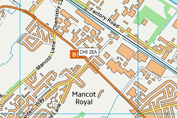 CH5 2EA map - OS VectorMap District (Ordnance Survey)