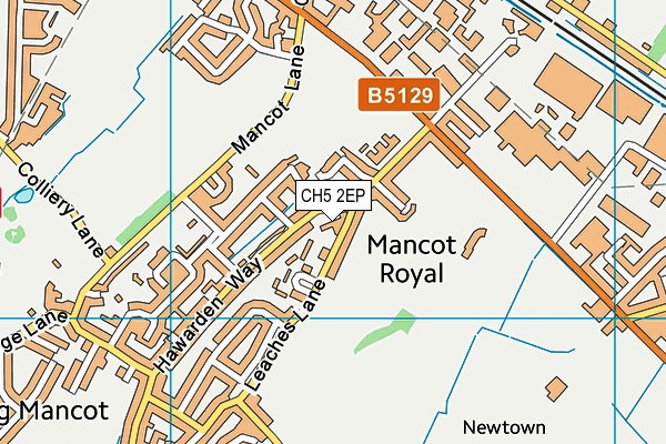 CH5 2EP map - OS VectorMap District (Ordnance Survey)