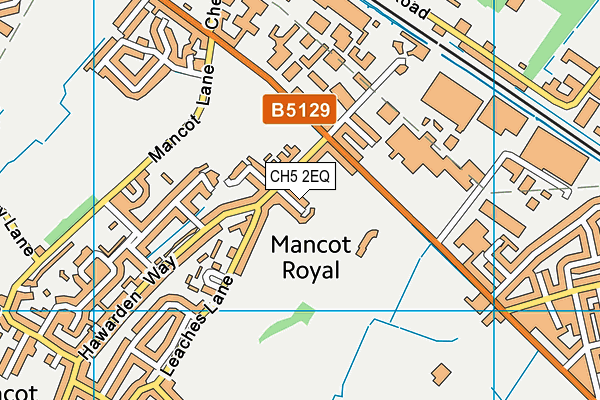 CH5 2EQ map - OS VectorMap District (Ordnance Survey)