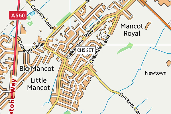 CH5 2ET map - OS VectorMap District (Ordnance Survey)