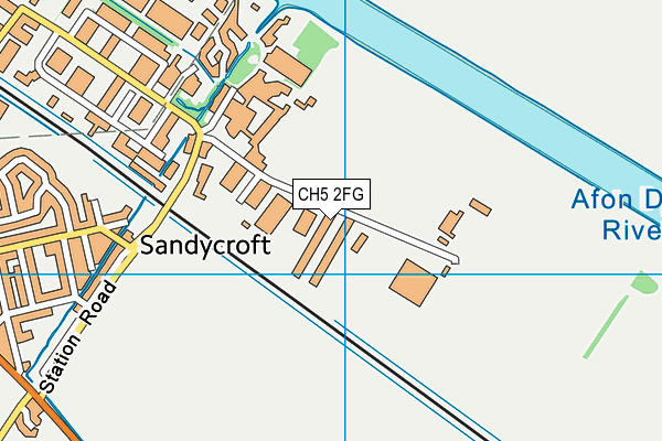 CH5 2FG map - OS VectorMap District (Ordnance Survey)