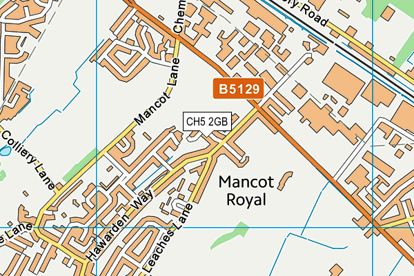 CH5 2GB map - OS VectorMap District (Ordnance Survey)