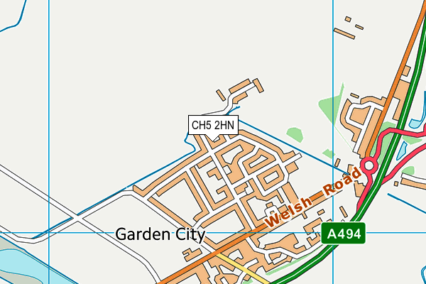 CH5 2HN map - OS VectorMap District (Ordnance Survey)