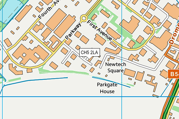 CH5 2LA map - OS VectorMap District (Ordnance Survey)