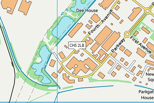 CH5 2LB map - OS VectorMap District (Ordnance Survey)