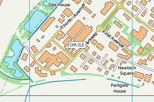 CH5 2LE map - OS VectorMap District (Ordnance Survey)