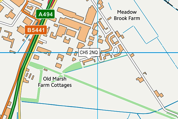 CH5 2NQ map - OS VectorMap District (Ordnance Survey)