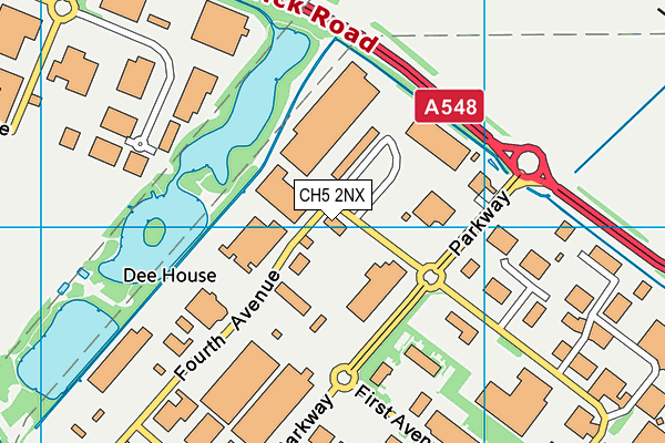 CH5 2NX map - OS VectorMap District (Ordnance Survey)