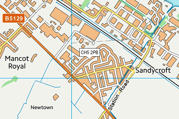 CH5 2PB map - OS VectorMap District (Ordnance Survey)