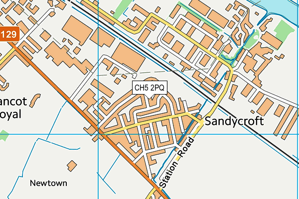 CH5 2PQ map - OS VectorMap District (Ordnance Survey)