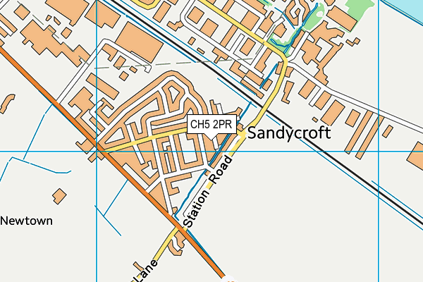 CH5 2PR map - OS VectorMap District (Ordnance Survey)