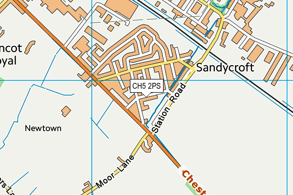CH5 2PS map - OS VectorMap District (Ordnance Survey)