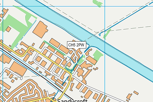 CH5 2PW map - OS VectorMap District (Ordnance Survey)