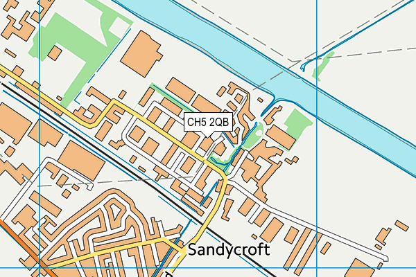 CH5 2QB map - OS VectorMap District (Ordnance Survey)