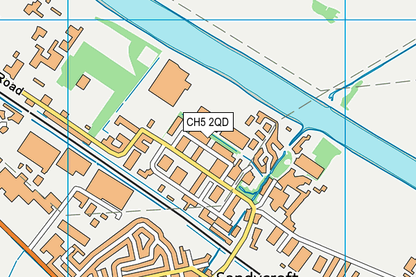 CH5 2QD map - OS VectorMap District (Ordnance Survey)