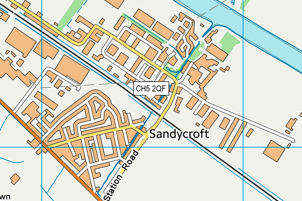 CH5 2QF map - OS VectorMap District (Ordnance Survey)