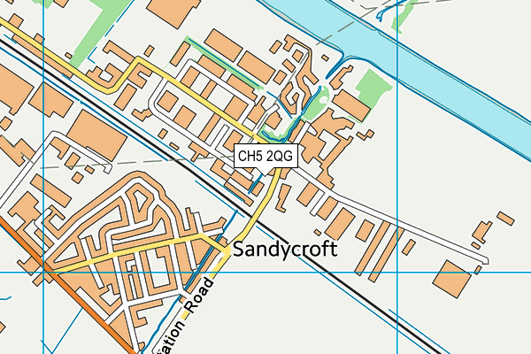 CH5 2QG map - OS VectorMap District (Ordnance Survey)