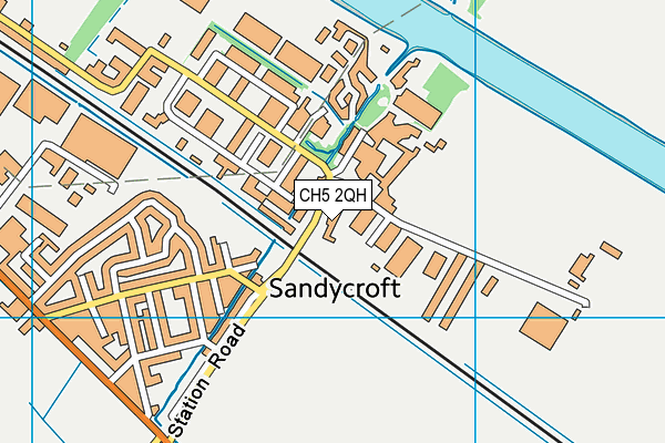 CH5 2QH map - OS VectorMap District (Ordnance Survey)