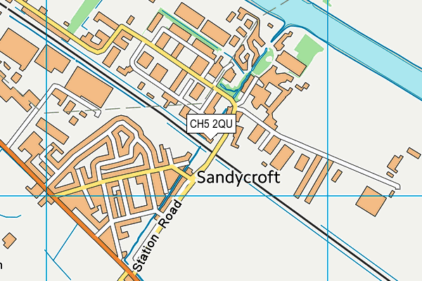 CH5 2QU map - OS VectorMap District (Ordnance Survey)