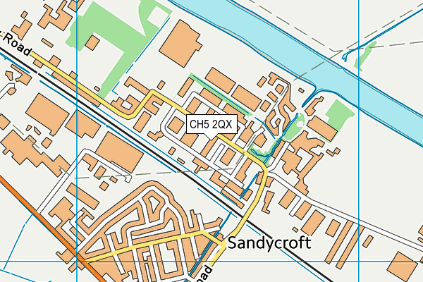 CH5 2QX map - OS VectorMap District (Ordnance Survey)