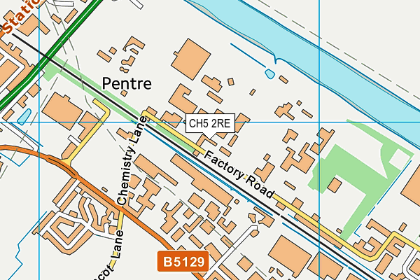CH5 2RE map - OS VectorMap District (Ordnance Survey)