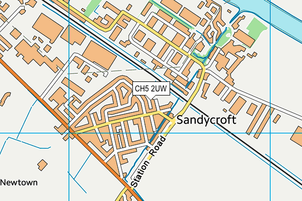 CH5 2UW map - OS VectorMap District (Ordnance Survey)