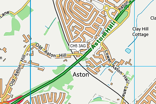 CH5 3AG map - OS VectorMap District (Ordnance Survey)