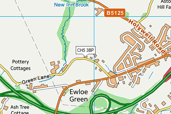 CH5 3BP map - OS VectorMap District (Ordnance Survey)