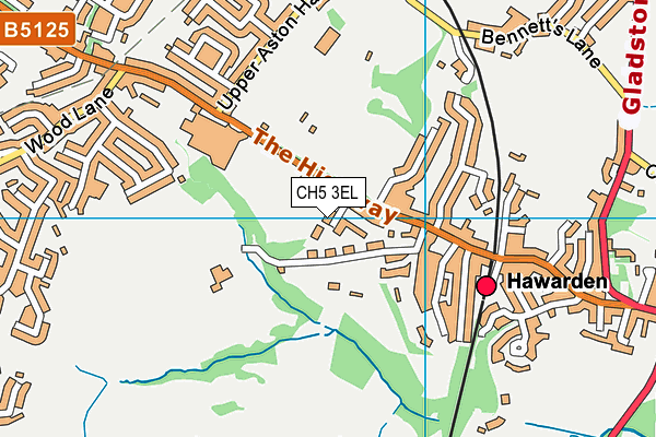 CH5 3EL map - OS VectorMap District (Ordnance Survey)