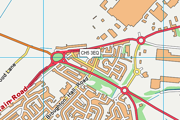 CH5 3EQ map - OS VectorMap District (Ordnance Survey)