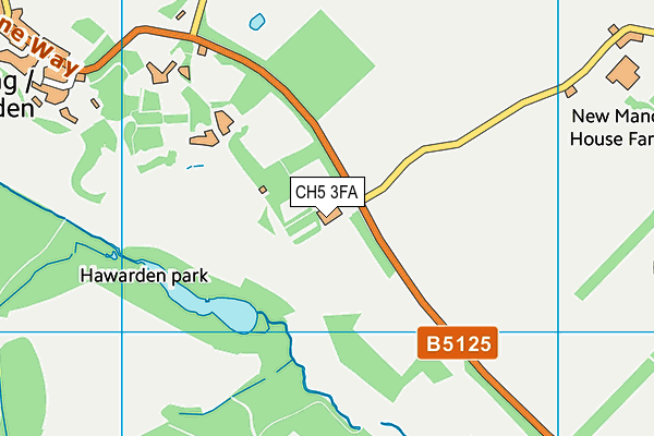 CH5 3FA map - OS VectorMap District (Ordnance Survey)