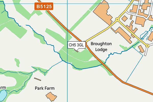 CH5 3GL map - OS VectorMap District (Ordnance Survey)