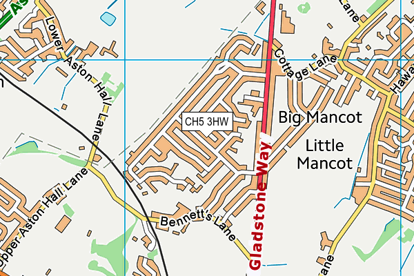 CH5 3HW map - OS VectorMap District (Ordnance Survey)